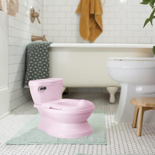 Summer Infant by Ingenuity My Size Potty Pro in Pink, Toddler Potty Training Toilet, Lifelike Flushing Sound, for Ages 18 Months+, Up to 50 Pounds