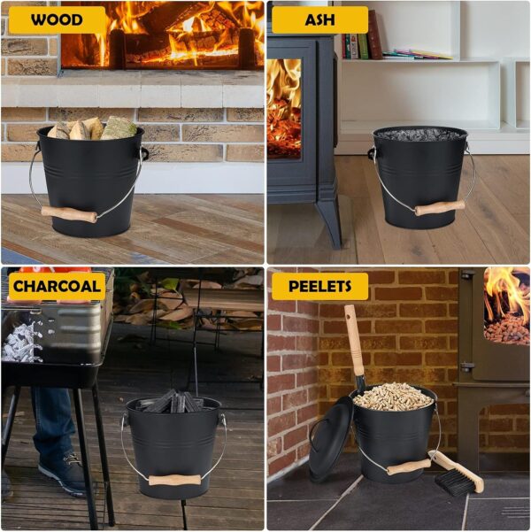 81TROKpYlsL._AC_SL1500_.jpg 1.5-Gallon Metal Ash Bucket with Lid, Shovel, Broom - For Fireplaces, Wood Stoves