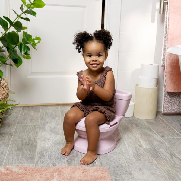 Summer Infant by Ingenuity My Size Potty Pro in Pink, Toddler Potty Training Toilet, Lifelike Flushing Sound, for Ages 18 Months+, Up to 50 Pounds