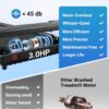 Lichico Walking Pad Under Desk Treadmill，Portable Small Treadmills for Home and Office，Super Quiet Brushless Motorized Walking Jogging Running Machine with Remote Control