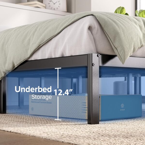 ZINUS 14 Inch Elias Metal Platform Bed Frame, Steel Support, No Box Spring Needed, Easy Assembly, Queen