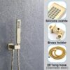 Shower System 12 Inches Rainfall Shower System Shower Head System for Bathroom 3 function shower system set Shower Faucet Rough-in Valve