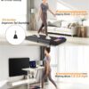 3 in 1 Treadmill, Portable Under Desk Walking Treadmill with Incline for Home/Office, Remote Control, LED Display