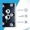 Blue Ocean 52" Aluminum SPA392B Shower Panel Tower System with 8 Adjustable Massage Jets and Rainfall Shower Head & Tub Spout