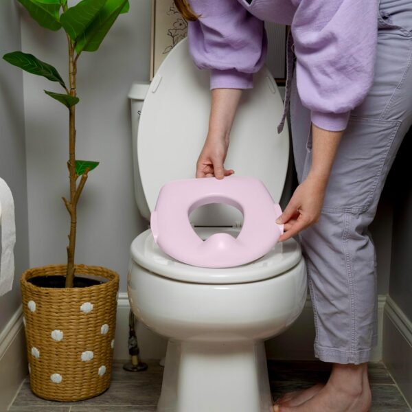 Summer Infant by Ingenuity My Size Potty Pro in Pink, Toddler Potty Training Toilet, Lifelike Flushing Sound, for Ages 18 Months+, Up to 50 Pounds