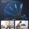 10% Incline Walking Pad Treadmills, Under Desk Treadmill 265/340+lb Capacity for Home Small Space, Portable Foldable Adjustable Incline Treadmill, Easy to Move and Upright Store, Mute Beep, Quieter