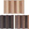 WPC Slat Wall Panels, 3-Pack 6.2 x 4 in Decorative Acoustic Slats 3D Wall Panels, Water-Proof and Easy Installation, Samples Pack