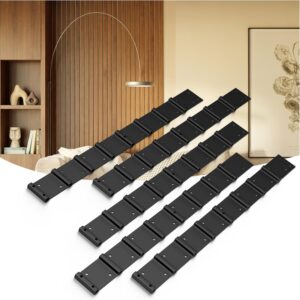 5 Wood Slat Wall Brackets for Custom Built Wood Paneling - Creatw Wall Panels for Indoors or Outdoors with Rustproof Steel Brackets - Slats for Mounting Acoustic Panels by Ash Harbor