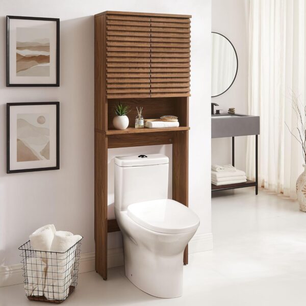 Modway Render Storage Cabinet, Walnut