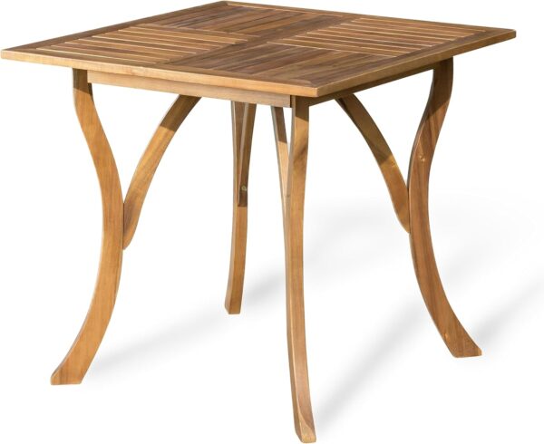 Christopher Knight Home Hermosa Acacia Wood Dining Set, 5-Pcs Set, Teak Finish