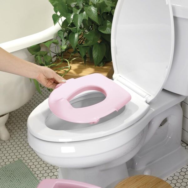 Summer Infant by Ingenuity My Size Potty Pro in Pink, Toddler Potty Training Toilet, Lifelike Flushing Sound, for Ages 18 Months+, Up to 50 Pounds