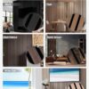 Wood Panels for Wall, Time-Saving Installation, Versatile Wood Slat Wall Decor, Enhanced Acoustic & Sound Proof Fluted Design for Home & Office, 2 Pcs Dark Walnut, 94.5x12.5 Inch