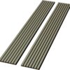 2 Pack - 94” L x 12.6” W Soundproof Acoustic Wood Wall Panels, 3D Slat Paneling, Decorative Panels for Walls and Ceilings, Acoustic Panels for Interior Design (Alamosa Green), 94inchlacp013
