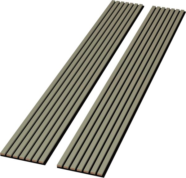 2 Pack - 94” L x 12.6” W Soundproof Acoustic Wood Wall Panels, 3D Slat Paneling, Decorative Panels for Walls and Ceilings, Acoustic Panels for Interior Design (Alamosa Green), 94inchlacp013