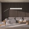 2PCS Wood Wall Panels, 3D Fluted Sound Absorbing Slat Wall Paneling in Walnut, Wood Finish Sound Proof for Wall and Ceiling 47.2" x23.6"/ Sheet