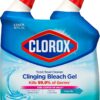 Clorox Toilet Bowl Cleaner, Clinging Bleach Gel, Ocean Mist - 24 Ounces, Pack of 2