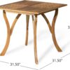 Christopher Knight Home Hermosa Acacia Wood Dining Set, 5-Pcs Set, Teak Finish