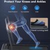 10% Incline Walking Pad Treadmills, Under Desk Treadmill 265/340+lb Capacity for Home Small Space, Portable Foldable Adjustable Incline Treadmill, Easy to Move and Upright Store, Mute Beep, Quieter