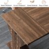 Tribesigns 63" Executive Desk, Large Office Computer Desk with X-Shaped Thickend Wood Pedestal Base, Modern Simple Workstation Writing Table Conference Table Business Furniture for Home Office