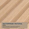 WPC Slat Wall Paneling,8-Pack 3D WPC Wood Wall Panels,Acoustic Wall Panels for Interior Wall Decor,Living Room,Bedroom,Oak,95 x 6 in