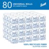 91Cdz3cItTL._SL1500_.jpg Scott Professional 100% Recycled Fiber Standard Roll Bulk Toilet Paper (13217), 2-Ply, Elevated Design, White, Individually Wrapped (80 Rolls of 473 Sheets, 37,840 Sheet Total)