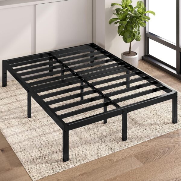 ZINUS 14 Inch Elias Metal Platform Bed Frame, Steel Support, No Box Spring Needed, Easy Assembly, Queen