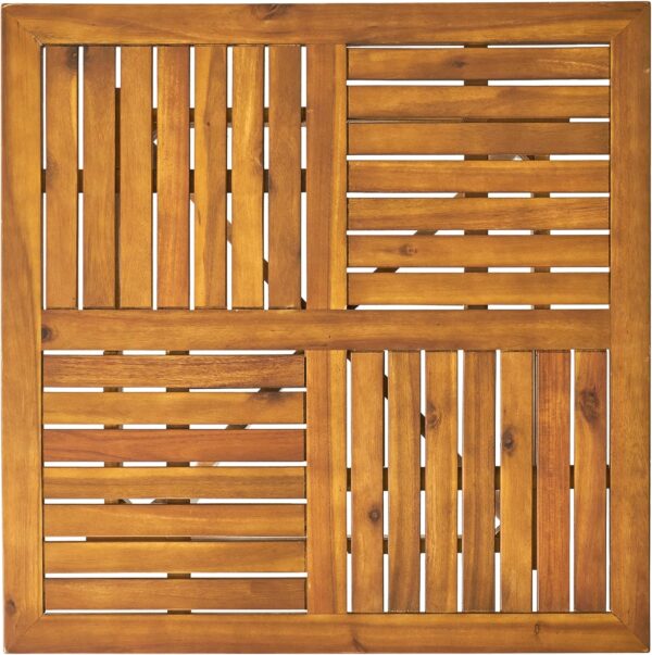 Christopher Knight Home Hermosa Acacia Wood Dining Set, 5-Pcs Set, Teak Finish