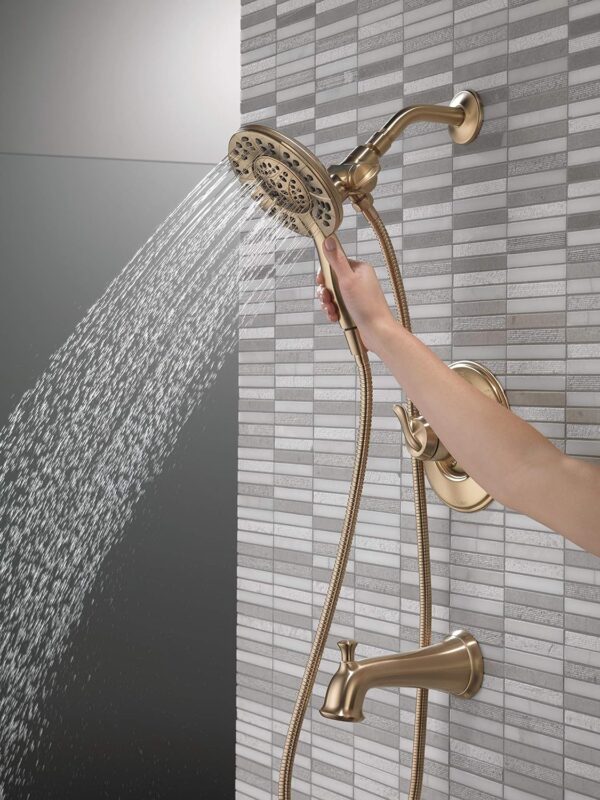 Delta T17494-CZ-I Linden 17 Series Tub & Shower, Without Rough, Champagne Bronze
