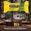 Fire Starter for Indoor and Outdoor Use - Quick Ignition Logs for BBQ, Fireplace, Fire Pit and Campfires (24 Pack) -Starters for Campfires