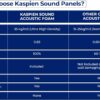 | 24 Pack | 12x12x2inch | High Density Acoustic Foam Wall Panels | Pyramid Shape | Double Sided Adhesive Tape | Sound Absorbing Acoustic Panels | Sound Proof Foam Panels For Walls