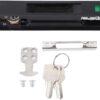Single Sided Lock Catch Double Sided Hook Lock Modern Simple Stainless Steel Housing Zinc Alloy Accessories for Sliding Glass Doors Mobile Windows