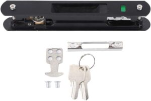 Single Sided Lock Catch Double Sided Hook Lock Modern Simple Stainless Steel Housing Zinc Alloy Accessories for Sliding Glass Doors Mobile Windows