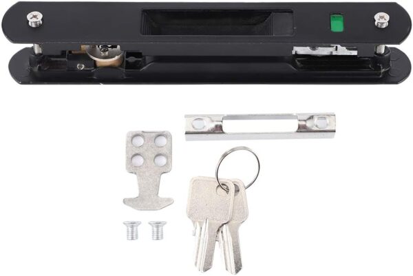 Single Sided Lock Catch Double Sided Hook Lock Modern Simple Stainless Steel Housing Zinc Alloy Accessories for Sliding Glass Doors Mobile Windows