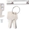 Single Sided Lock Catch Double Sided Hook Lock Modern Simple Stainless Steel Housing Zinc Alloy Accessories for Sliding Glass Doors Mobile Windows