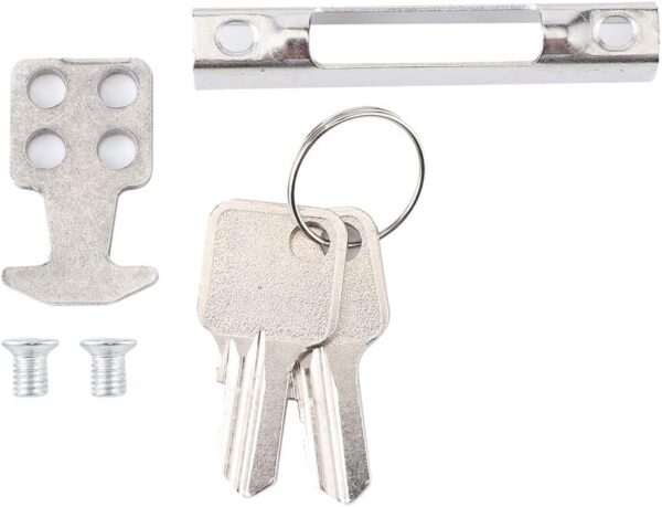 Single Sided Lock Catch Double Sided Hook Lock Modern Simple Stainless Steel Housing Zinc Alloy Accessories for Sliding Glass Doors Mobile Windows