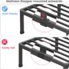 18 Inch Queen Size Metal Platform Bed Frame with Round Corners, Storage Space Under High Bed Frame-Heavy Duty Steel Slats Support, Noise Free - Easy Assembly - No Box Spring Needed