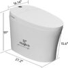 EPLO Smart Toilet,Bidet Toilet Pump-assisted,Blackout Flush,Heated Seat,Dual Auto Flush,Warm Water,Foot Sensor Operation,Modern Tankless Elongated Toilets with LED Display for Bathrooms E16BP