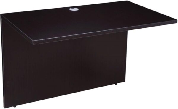 Boss Office Products Executive U-Shape Desk with File Storage Pedestal and Hutch, 66", Mocha