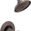 Delta Faucet Woodhurst 14 Series Single-Handle Shower Trim Kit, Shower Faucet with Single-Spray Touch-Clean Shower Head, Venetian Bronze T14232-RB (Valve Not Included)