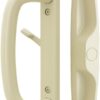 Veranda Sliding Glass Door Handle Set, Tan, Non-Keyed, 3-15/16” Screw Holes