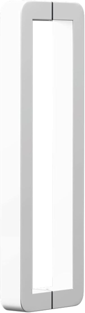 Heavy Duty Push Pull Bar Handle Stainless Steel, Back-to-back Model Modern Glass Pulls Handle Entry Door Handle Bar For Bathroom/ Office/ Kitchen/ Barn Doors ( Color : White , Size : 32.5cm/12.8in )