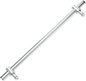 Adjustable Hole Distance Knob Handle Replacement with Bathroom Accessories, Stainless Steel Shower Enclosure Glass Door Button, Polish Chrome Towel Bar
