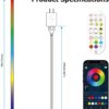 Corner Floor Lamp, 59" RGB Plus IC Dimmable White LED Floor Lamps, Smart Modern Corner Lamp with Remote, Tall Standing Lamp Bedroom Living Room Essentials, Music Sync for Game Room Decor