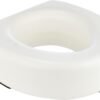 HealthSmart Enhanced Comfort 5" Raised (Round) Toilet Seat Riser 5 Slip Resistant Pads FSA/HSA Eligible Toilet Seat Risers for Seniors Padded Toilet Seat Elevation 15.7 x 15.2 x 6.1