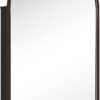 Oil Rubbed Bronze Arched Recessed Bathroom Medicine Cabinet with Mirror Stainless Steel Metal Framed Rectangular Bathroom Cabinet with Mirror 16x28.3''