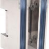 Set of 2 Frameless Glass Door Hinges, Stainless Steel, Polished, Modern Style, Suitable for 6-12mm Glass, 60-80cm Width, 90 Open/Close