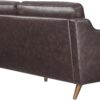 Modway Impart Upholstered Genuine Leather Sofa in Brown
