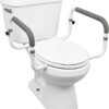 Carex Toilet Safety Frame - Toilet Safety Rails With Adjustable Width - Toilet Rails For Elderly, Handicap, Home Health Care Equipment After Surgery, Supports 300lbs