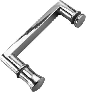 Luyckfrazy Shower Glass Door Handle - SUS304 Stainless Steel - Modern Entrance Glass Door Knob Push and Pull Bathroom Door Knobs - Towel Bar