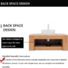 30'' Bathroom Vanities Cabinet with Sink Combo, Wall Mounted Floating Cabinet W/Curved Edges Stripes, Oak Plywood, Soft-close System with a Drawer, White Round Ceramic Basin - Kiel, Natural Wood